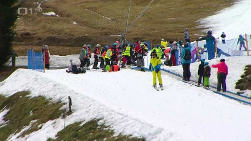 Umělý sníh na sjezdovkách