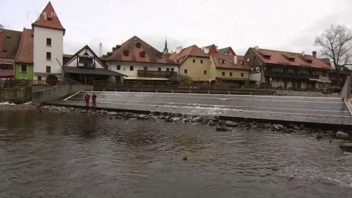 Škody po povodních v Českém Krumlově