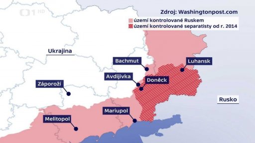 Pozice na východní Ukrajině