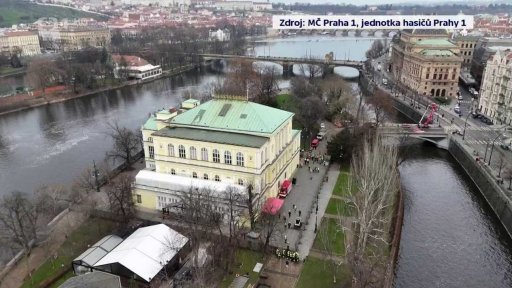 Protipovodňové cvičení na Slovanském ostrově