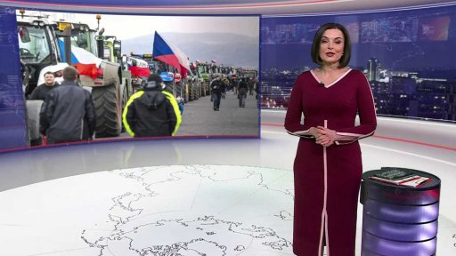 Protest zemědělců v Praze
