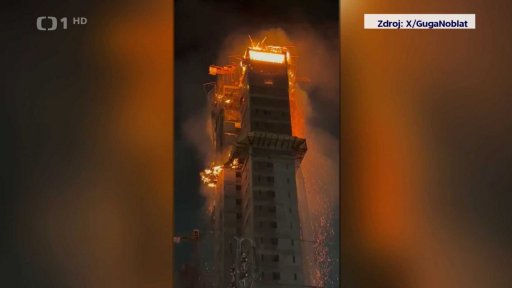 Požár v brazilském Recife