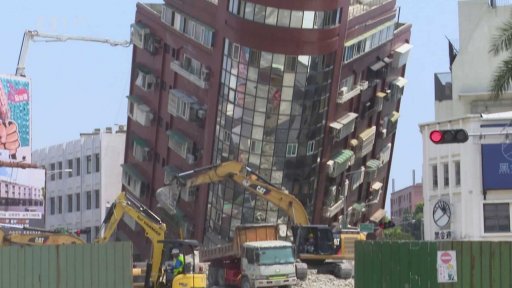 Záchranné práce po zemětřesení na Tchaj-wanu