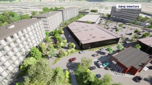 Likvidace budovy Carimexu v Plzni