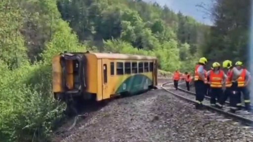 Vykolejení vlaku u Klínce