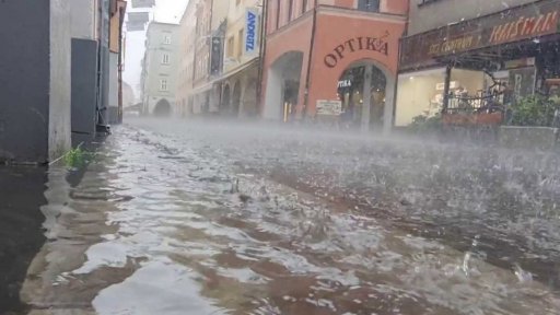 Bouřky na jihu Čech