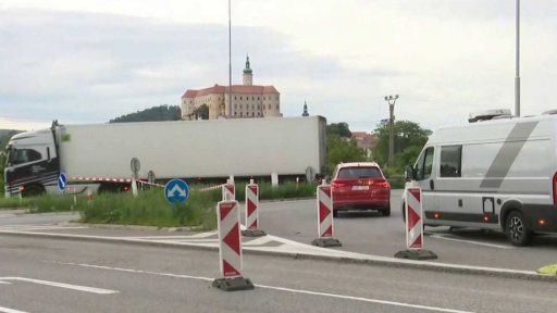 Oprava silnice v Mikulově