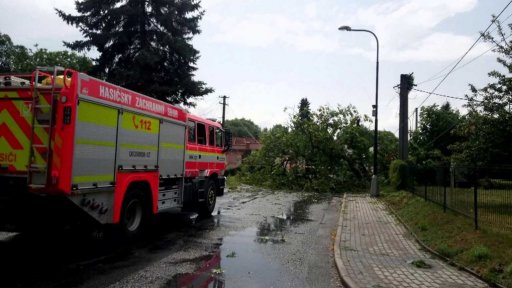 Česko zasáhly bouřky