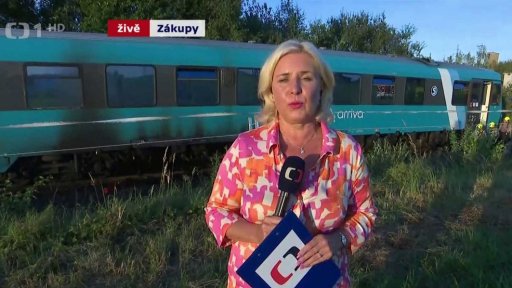 Požár a evakuace vlaku