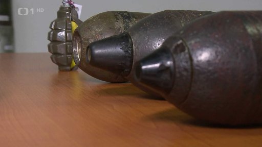 Nález dělostřeleckých min z války