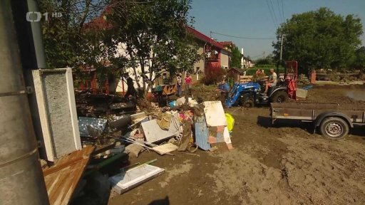 V Branticích voda zatopila většinu domů