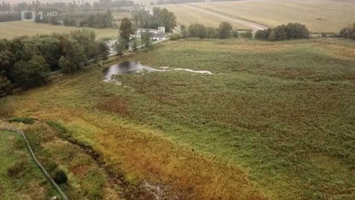 Protékající hráz rybníku Jistebník