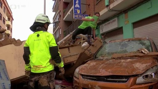 Oběti záplav ve Španělsku