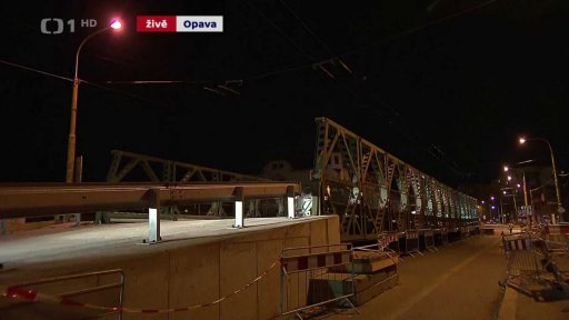 Otevření mostu v Opavě