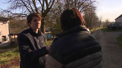 Aktivisté v kravíně