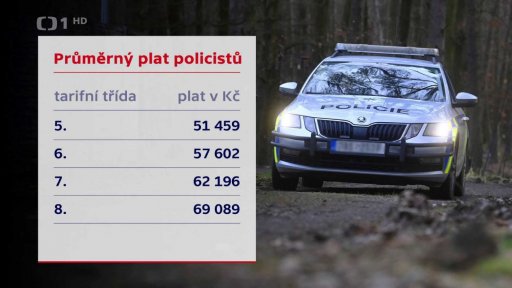 Průměrný plat policistů