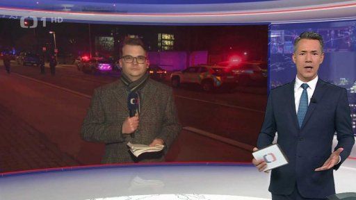 Evakuace studentů v Plzni