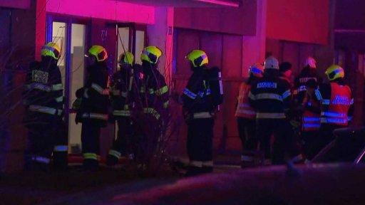 Požár v Hradci Králové