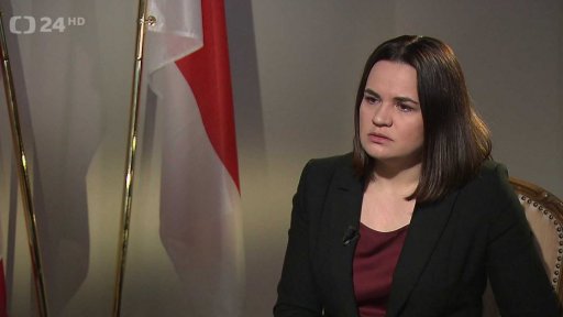 Svjatlana Cichanouská v Praze