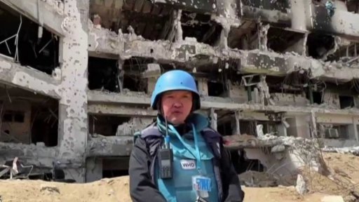 Zkoumání masových hrobů v Pásmu Gazy