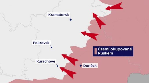 Ruské síly se snaží o průlom na frontě
