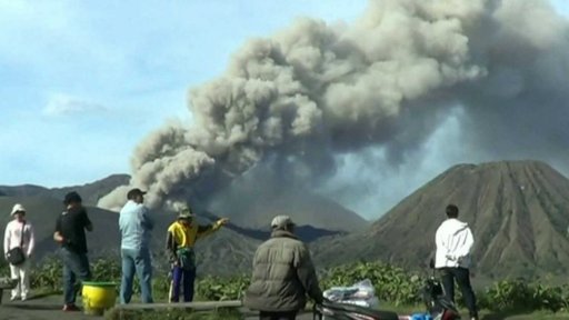 Modlitba za déšť u spoky Bromo