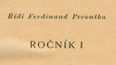 Titulní strana: první vydání časopisu Přítomnost