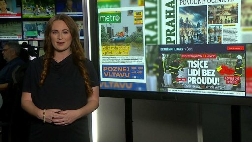 Povodně na titulních stranách