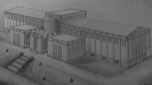 Kružberská přehrada dokončena, čisticí stanice u Vítkova ve výstavbě (1956)