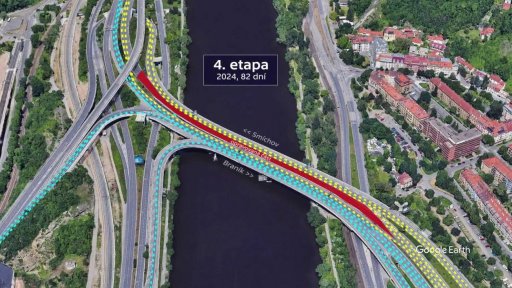 Poslední fáze oprav Barrandovského mostu