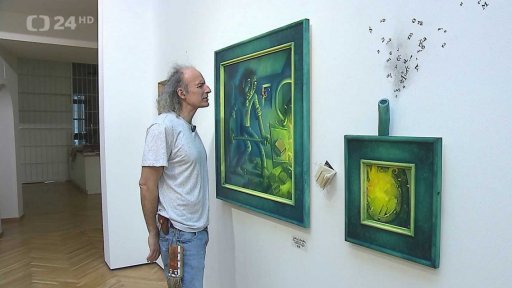 Výtvarník Pavel Čech vystavuje v Topičově salonu
