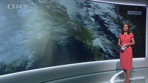 Prach ze Sahary v Evropě