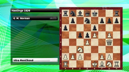 Analýza partie Věra Menčíková vs. G. M. Norman