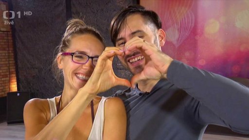 Medailonek páru Lucie Vondráčková a Lukáš Bartuněk