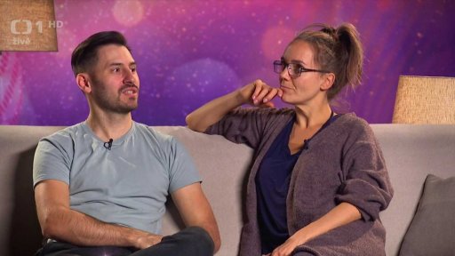 Medailonek páru Lucie Vondráčková a Lukáš Bartuněk