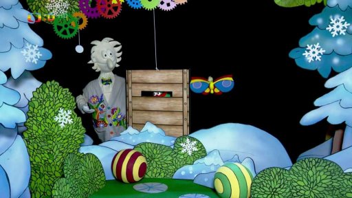 Také Pip s Otylkou objeví na paloučku bednu. Pip kouzlem zbaví bednu zvukotěsnoti a zachrání tak Mufa.