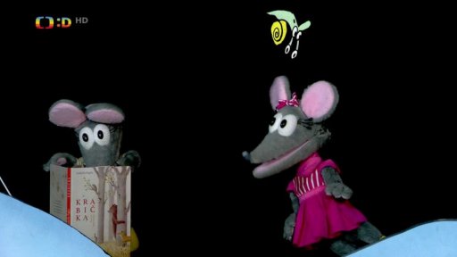 Tryskáček leží v knize Krabička a Tryský vyzvídá o čem je. Tryskáček se pak schová do bedny, aby měl klid na čtení.