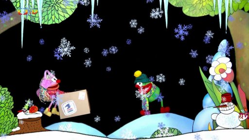 Muf vypráví Fámule, jak se to na výstavě cukrlat zvrtlo a raduje se s Haryho dárku.