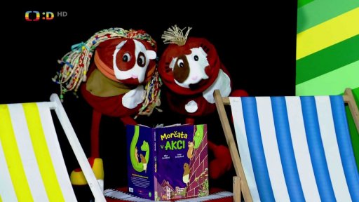 Muf s Fámulou se převléknou za morčata, aby dětem hezky představili knížku, která je o dvou morčatech. Jmenuje se "Morčata v akci".