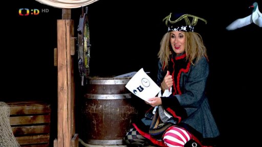 Drsňačka se pokouší udělat test opravdového piráta, ale dostane na něj málo času, a tak se rozzlobí, a tím složí zkoušku opravdového piráta!