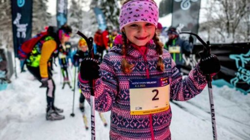 Závody na běžkách pro děti na Noční stopě Valachy