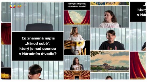 Co znamená nápis “Národ sobě“ nad oponou Národního divadla?