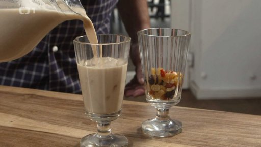 Příprava rostlinného nápoje