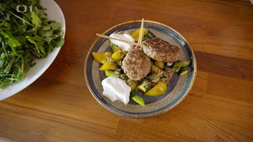 Jehněčí kebab s jarní zeleninkou