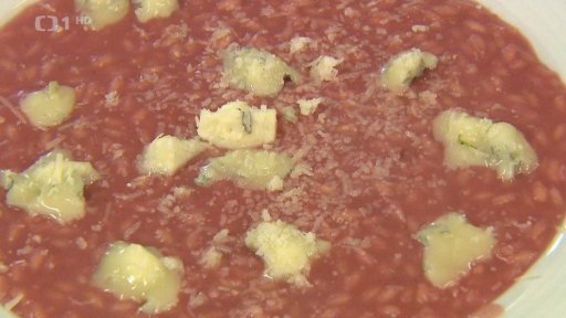 Rizoto s červenou řepou