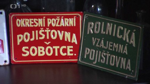 Sbírka plechových cedulí