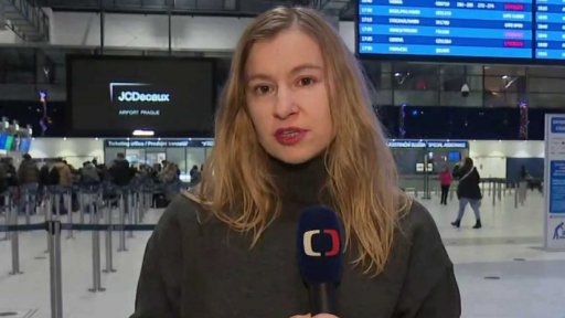Zastavený provoz na pražském letišti