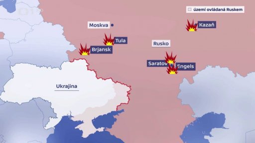 Ukrajinské útoky v Rusku