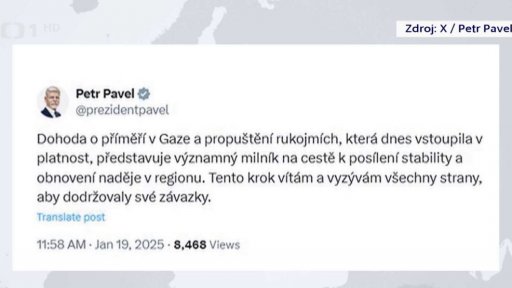 Reakce prezidenta Pavla
