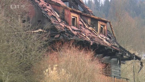 Požár domu v Halenkově